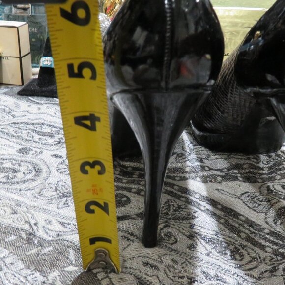 Guess by Marciano Andrea Platform Snakeskin Heels Pumps stilettos 7.5 Gorgeous! - Picture 5 of 13